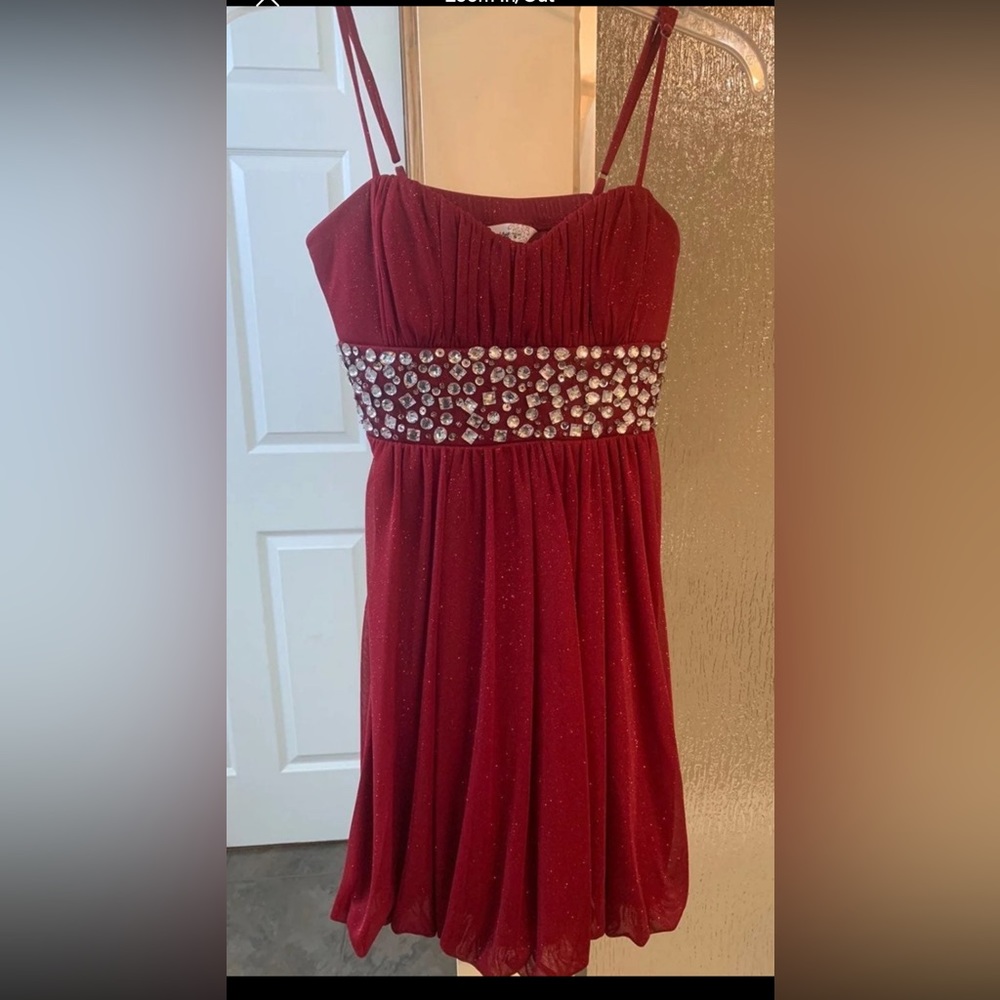 Red Sparkly Homecoming Dress